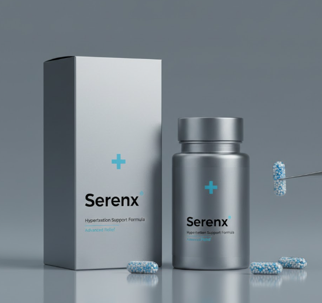 Serenx kapsle - balení přírodního doplňku pro krevní tlak